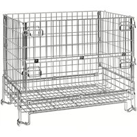 Kongamek Gitterbox verzinkt 1200x800x980mm vorne halb zu öffnen 1000kg Tragkraft Kongamek Gitterbox verzinkt 1200x800x980mm vorne halb zu öffnen 1000kg Tragkraft von KONGAMEK