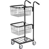 Kongamek Mini- Servierwagen in schwarz mit 2 Körben 415x355x220mm mit Bremse Kongamek Mini- Servierwagen in schwarz mit 2 Körben 415x355x220mm mit Bremse von KONGAMEK