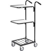 Kongamek Mini- Servierwagen in schwarz mit 2 Ladeflächen 410x355mm und Bremse Kongamek Mini- Servierwagen in schwarz mit 2 Ladeflächen 410x355mm und Bremse von KONGAMEK