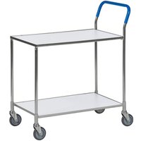 Kongamek Tischwagen mit Bremse in weiss mit 850x435mm Ladefläche Kongamek Tischwagen mit Bremse in weiss mit 850x435mm Ladefläche von KONGAMEK