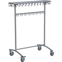 Kongamek mobiler Kleiderständer 975x592x1215mm 30kg Tragkraft mit Haken und Bremse von KONGAMEK