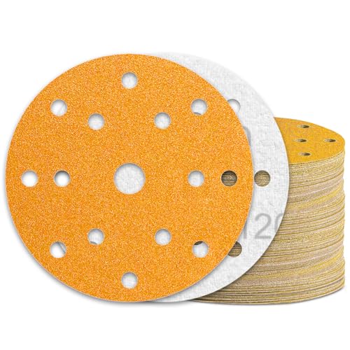 KONGMING 60 Stück Schleifpapier 150mm Klett Körnung 120 15 Loch für Exzenterschleifer KONGMING 60 Stück Schleifpapier 150mm Klett Körnung 120 15 Loch für Exzenterschleifer von KONGMING
