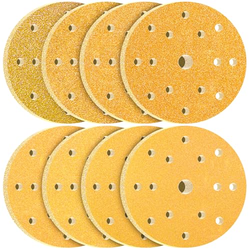 KONGMING 80 Stück Schleifpapier 150mm Klett Körnung 40 60 80 120 180 220 320 400 15 Loch für Exzenterschleifer KONGMING 80 Stück Schleifpapier 150mm Klett Körnung 40 60 80 120 180 220 320 400 15 Loch für Exzenterschleifer von KONGMING