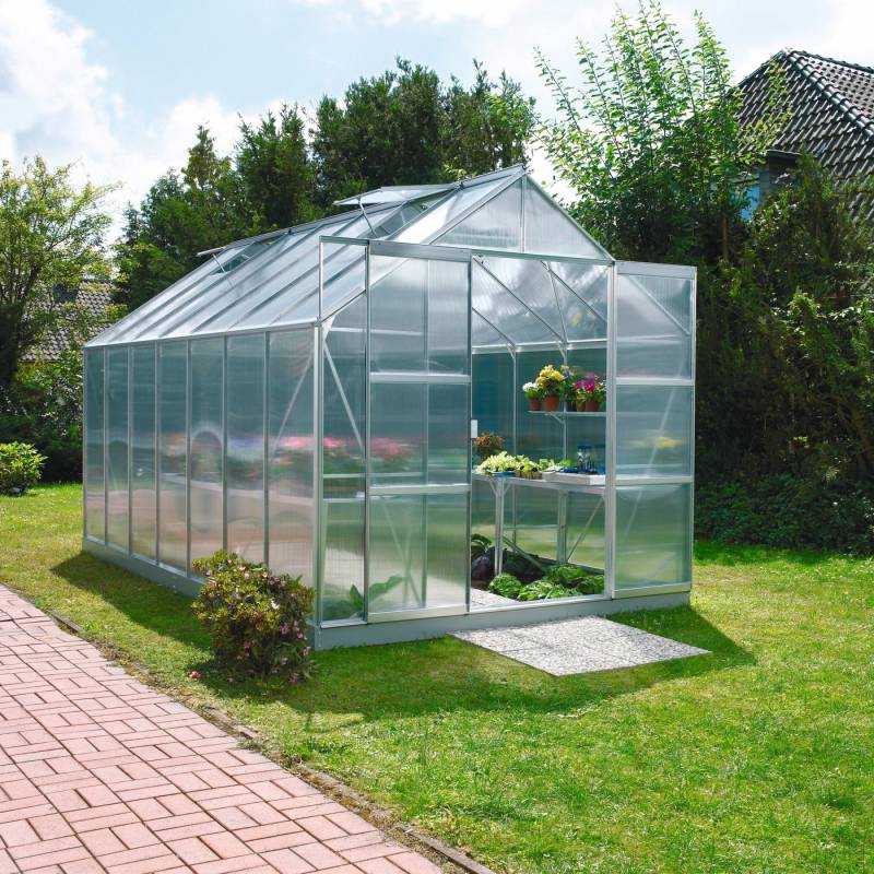 KONIFERA Gewächshaus Calisto 11500, BxTxH: 254 x 441 x 230 cm, 4 mm Wandstärke von KONIFERA