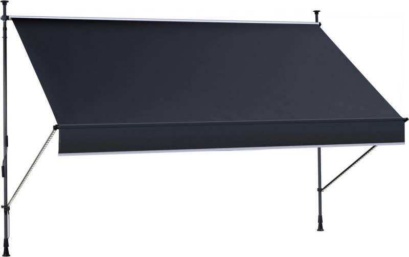 KONIFERA Klemmmarkise mit LED-Warmlichtstreifen Breite/Ausfall: 300/150 cm von KONIFERA