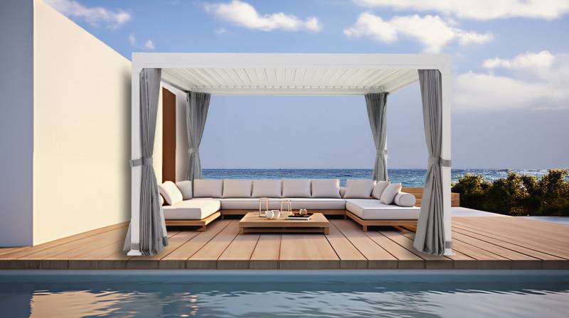 KONIFERA Pavillon Palma, mit 8 Seitenteilen, Pergola, mit Lamellendach KONIFERA Pavillon Palma, mit 8 Seitenteilen, Pergola, mit Lamellendach von KONIFERA