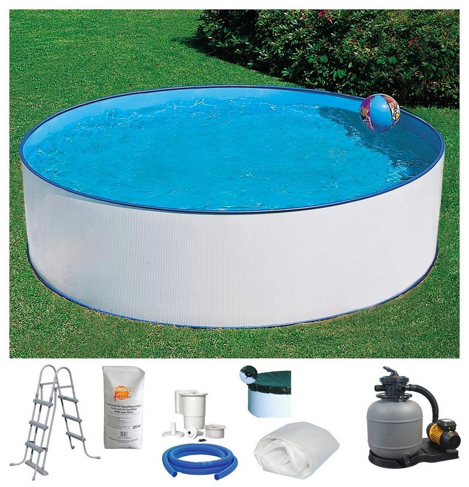 KONIFERA Rundpool USEDOM 4 (Komplett-Set, 7-tlg), Höhe 90 cm, in versch. Größen erhältlich von Konifera