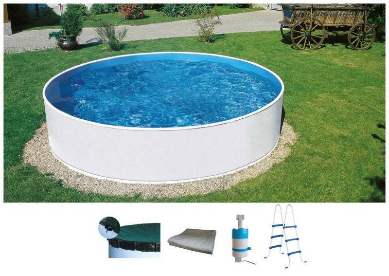 KONIFERA Rundpool Usedom II inkl. Zubehör (Set, 5-tlg), in verschiedenen Größen erhältlich von KONIFERA