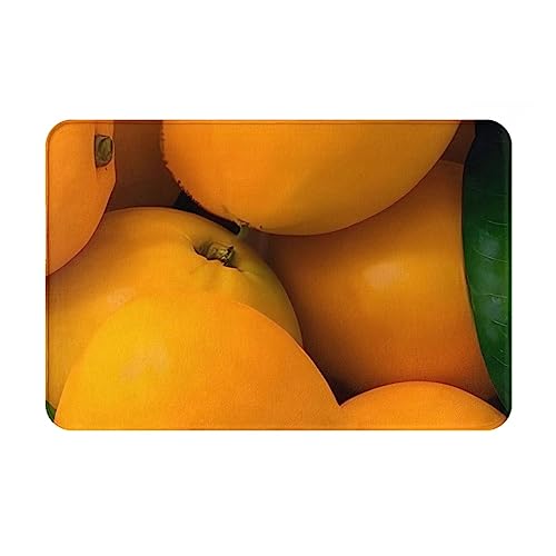 KONJEELIO Fresh Mangoes Fußmatte für drinnen und draußen, saugfähige und rutschfeste Fußmatte für den Eingang, 60 x 40 cm von KONJEELIO