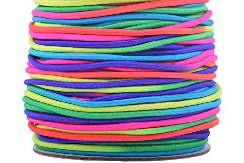 KONMAY 1 Rolle 2,0 mm elastische Gummischnur, 45,7 m Regenbogen-dehnbare Armbandschnüre für Halsketten, Perlen, Schmuckherstellung und Basteln KONMAY 1 Rolle 2,0 mm elastische Gummischnur, 45,7 m Regenbogen-dehnbare Armbandschnüre für Halsketten, Perlen, Schmuckherstellung und Basteln von KONMAY