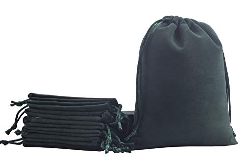 KONMAY 10 Stück Dunkelgrün weicher Samtbeutel Schmuckbeutel mit Kordelzug, 17x23cm Samt Säckchen Hochzeit Party Geschenksäckchen KONMAY 10 Stück Dunkelgrün weicher Samtbeutel Schmuckbeutel mit Kordelzug, 17x23cm Samt Säckchen Hochzeit Party Geschenksäckchen von KONMAY