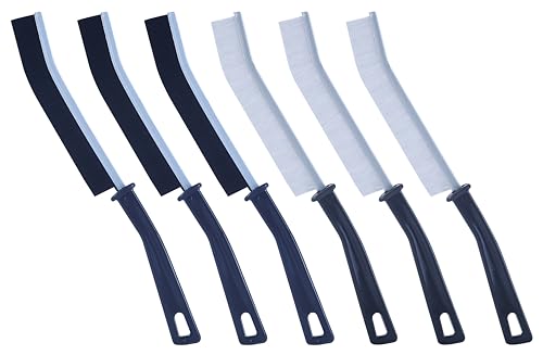 KONMAY 6PCS Hartborsten Eckenreinigungsbürste – Fugenreiniger Bad, Fugen- und Spaltreinigungsbürste, Crevice Brushes für Fliesen, Bad, Küche, Haushalt, Fensterrahmen, Duschkabinen und Nagelbürste von KONMAY