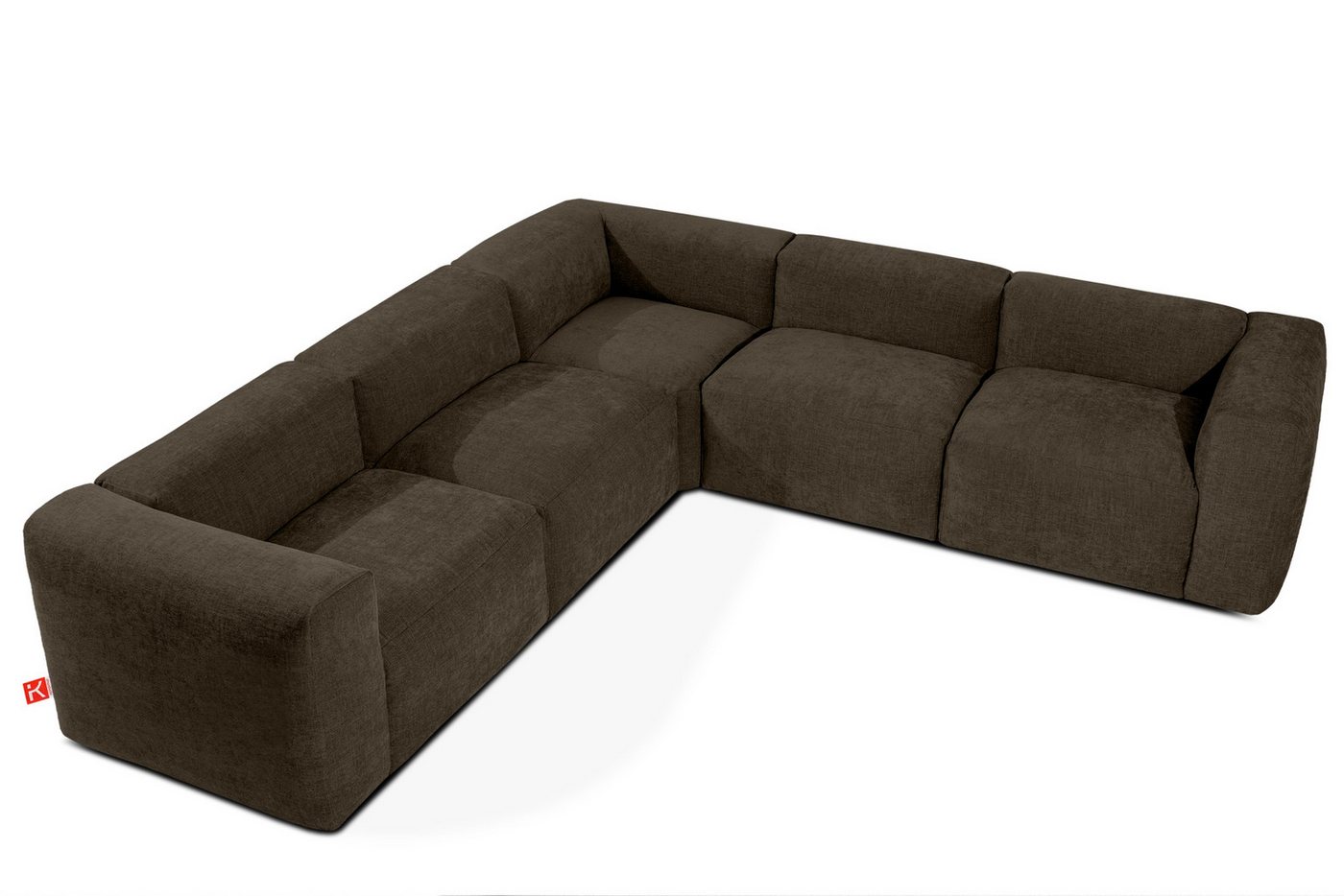 KONSIMO® Ecksofa BUFFO Ecksofa Links, hergestellt in der EU, 5 Personen, bequemer Sitz, Modern, Wellenfeder von KONSIMO®