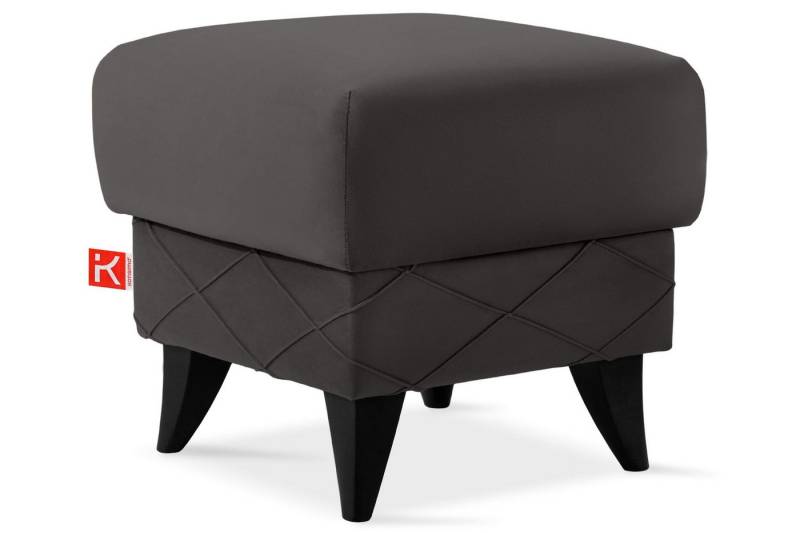 KONSIMO® Fußhocker Sitzhocker mit Stauraum GUSTAVO, hergestellt in der EU, handgefertigt, eleganten Nähten, Polsterhocker, Elegant von KONSIMO®