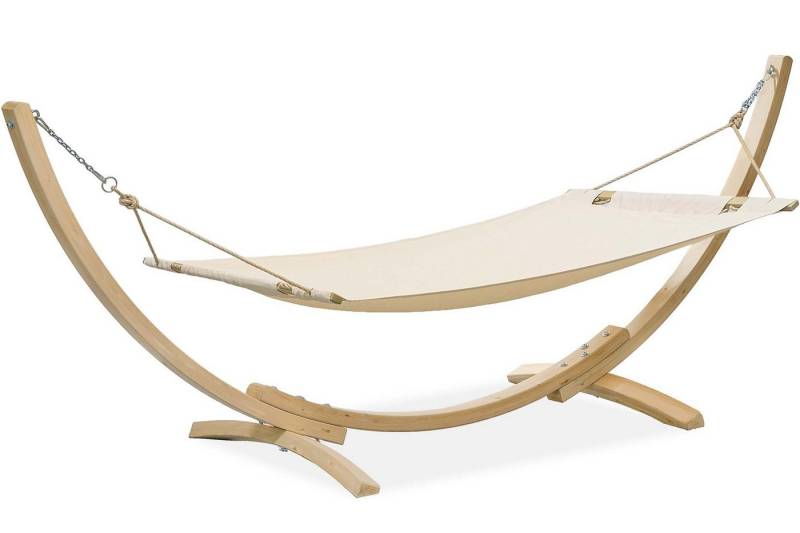 KONSIMO® Hängematte LENGER Hängematte mit Gestell (Hängematte mit Gestell), hergestellt in der EU, Massivholzrahmen von KONSIMO®