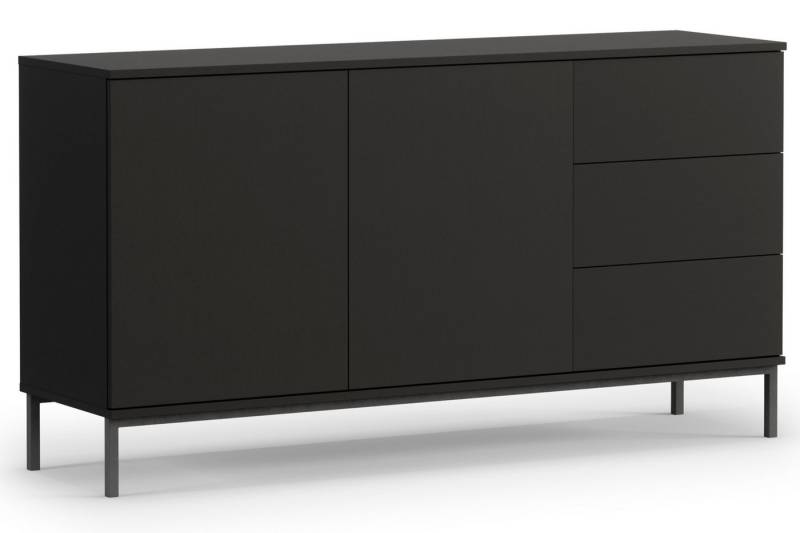 KONSIMO® Kommode ERISTI Sideboards, Kombikommode, hergestellt in der EU, Push-to-Open, grifflose, Metallfüße, mit Türen und Schubladen von KONSIMO®