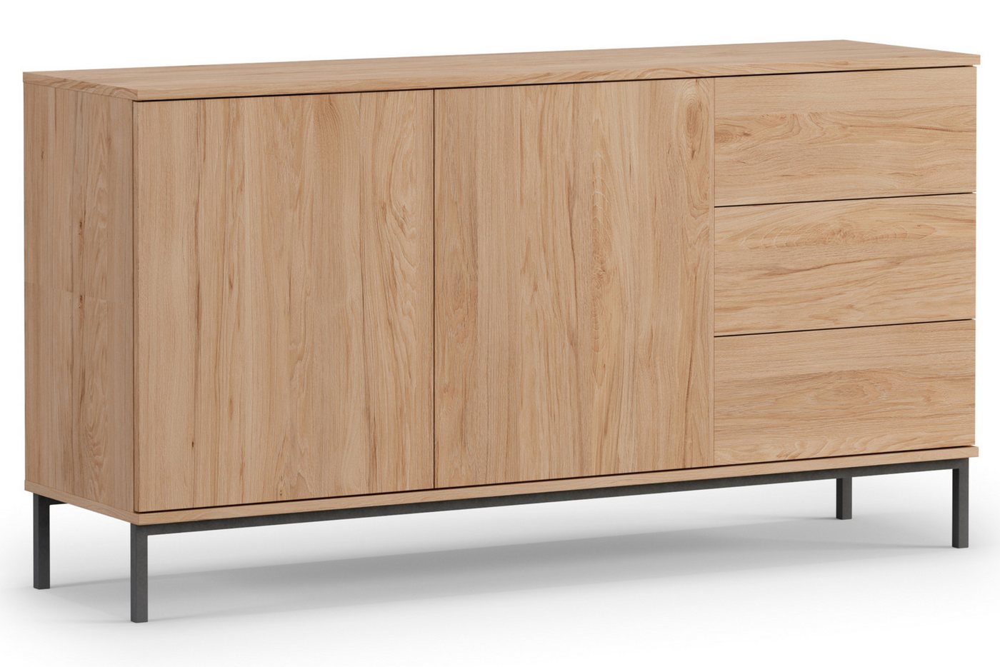 KONSIMO® Kommode ERISTI Sideboards, Kombikommode, hergestellt in der EU, Push-to-Open, grifflose, Metallfüße, mit Türen und Schubladen von KONSIMO®