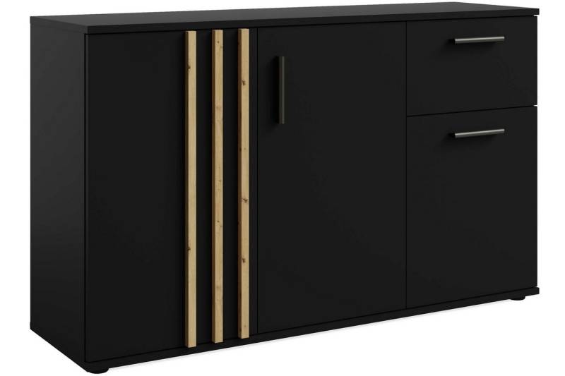 KONSIMO® Kommode FERIO Kombikommode, Breite 120 cm, hergestellt in der EU, Modern, matte Oberfläche, dekorative Lamellenleisten, mit Schublade von KONSIMO®