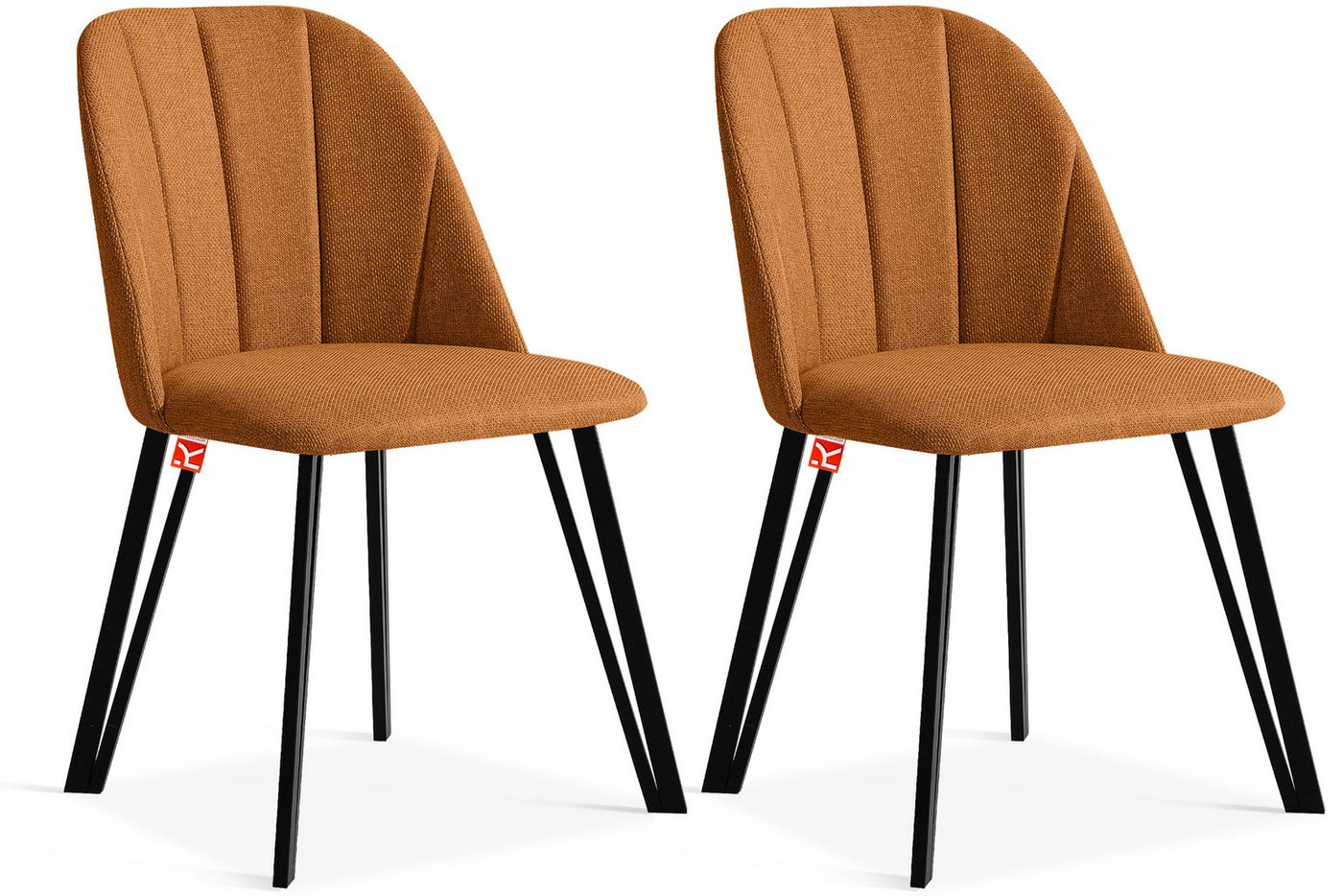 KONSIMO® Polsterstuhl SPENO Esszimmerstühle (2er Set), Metallrahmen, hergestellt in der EU (2 St), Modern Design, flüssigkeitsabweisendes Gewebe, Höhe 85 cm von KONSIMO®