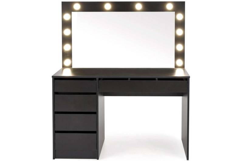 KONSIMO® Schminktisch FABIOSO mit LED-Beleuchtung, Elegant, mit Schubladen, viel Stauraum von KONSIMO®