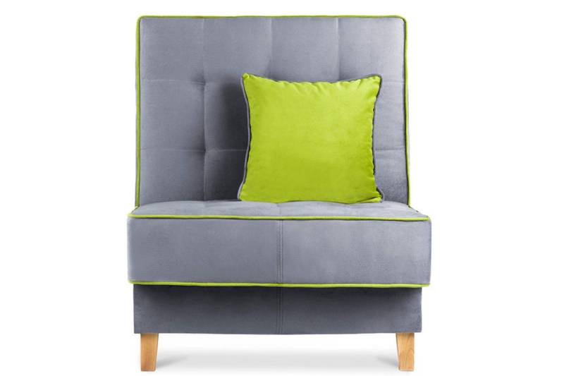 KONSIMO® Sessel DOZER Sessel, Velours,mit Wellenunterfederung,Liegefläche:120x80cm von KONSIMO®