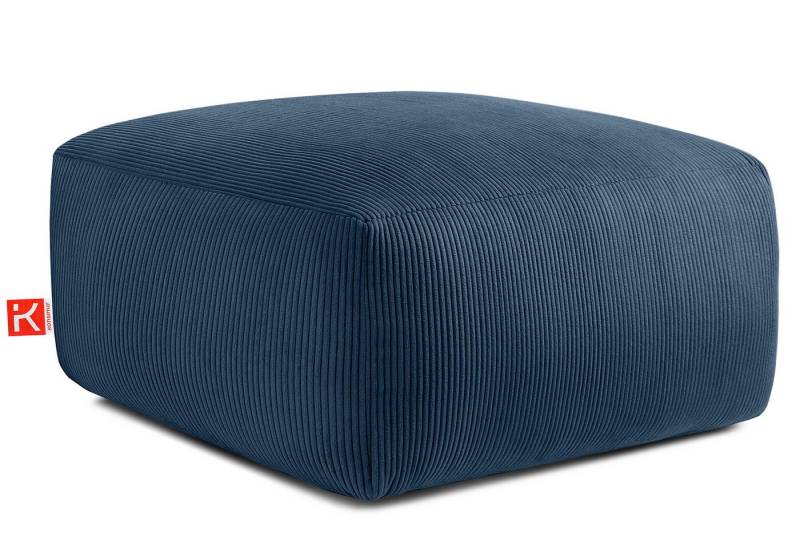 KONSIMO® Sitzhocker BUFFO Pouf, Polsterhocker, hergestellt in der EU, extrem weicher und bequemer Sitz, mit gewellter Feder, Modern von KONSIMO®
