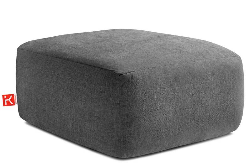 KONSIMO® Sitzhocker BUFFO Pouf, Polsterhocker, hergestellt in der EU, extrem weicher und bequemer Sitz, mit gewellter Feder, Modern von KONSIMO®