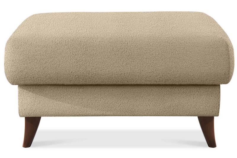 KONSIMO® Sitzhocker mit Stauraum GUSTAVO hergestellt in der EU, handgefertigt, braun Füße 13 cm, Elegant von KONSIMO®