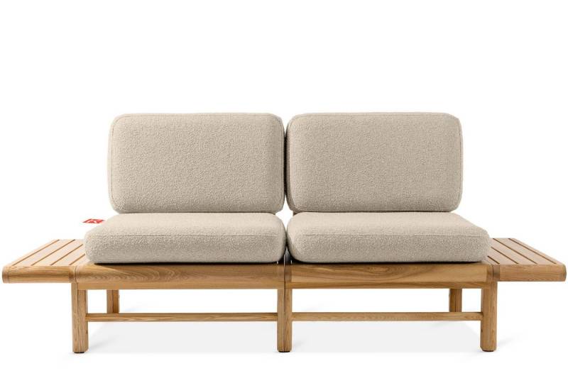 KONSIMO® Sofa ATREDA Gartensofa 2-Sitzer, mit beideseitig Ablagen, hergestellt in der EU von KONSIMO®