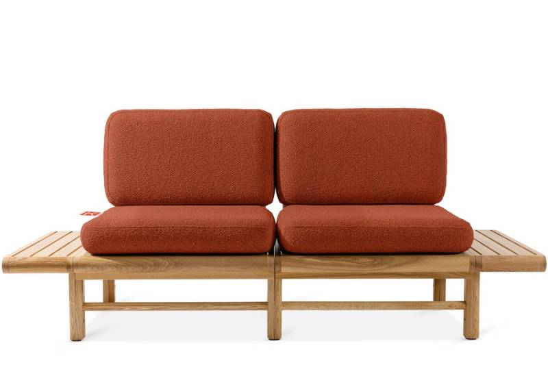 KONSIMO® Sofa ATREDA Gartensofa 2-Sitzer, mit beideseitig Ablagen, hergestellt in der EU von KONSIMO®