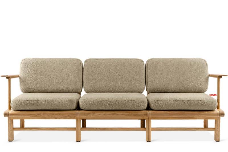 KONSIMO® Sofa ATREDA Gartensofa 3-Sitzer, hergestellt in der EU, Massivholz Esche von KONSIMO®