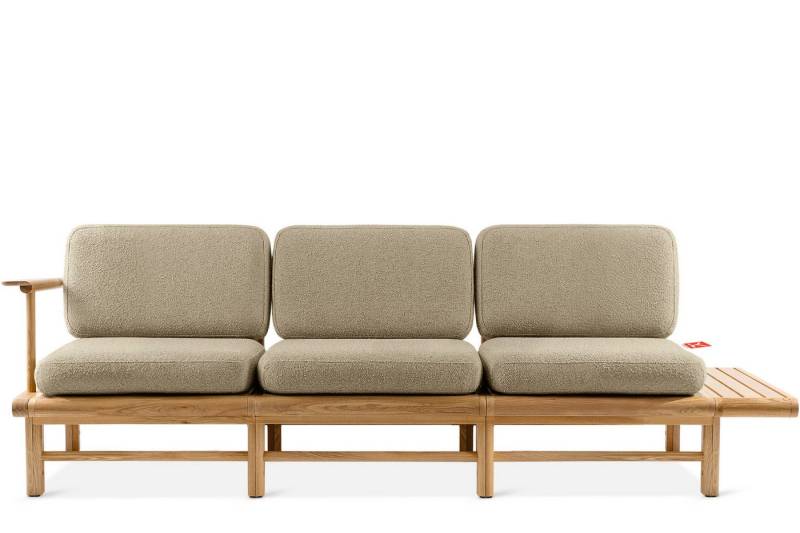 KONSIMO® Sofa ATREDA Gartensofa 3-Sitzer, hergestellt in der EU, mit Ablage von KONSIMO®