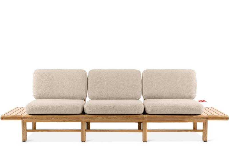 KONSIMO® Sofa ATREDA Gartensofa 3-Sitzer, mit beideseitig Ablagen, hergestellt in der EU von KONSIMO®