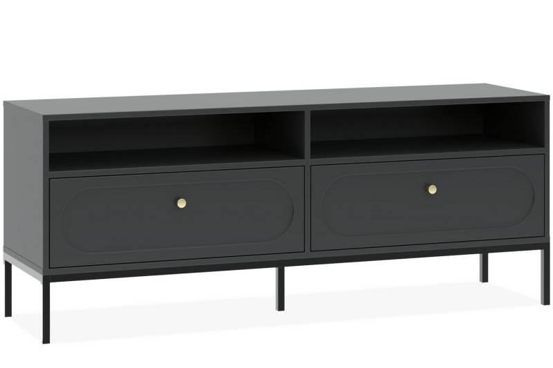 KONSIMO® TV-Schrank TILA Lowboard, TV-Board, Fernsehtisch, hergestellt in der EU Breite 150 cm, satinierte Oberfläche, Soft-Close-Funktion von KONSIMO®