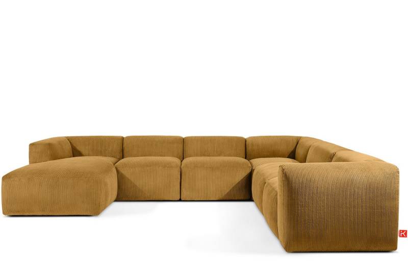 KONSIMO® Wohnlandschaft BUFFO Ecksofa U-Form, Big-Sofa, hergestellt in der EU, extrem weicher und bequemer Sitz, Modern, handgefertigt von KONSIMO®