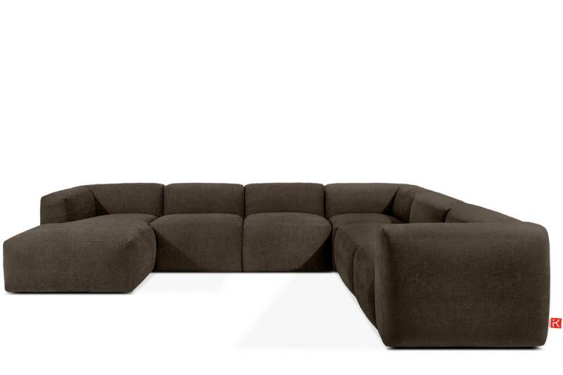 KONSIMO® Wohnlandschaft BUFFO Ecksofa U-Form, Big-Sofa, hergestellt in der EU, extrem weicher und bequemer Sitz, Modern, handgefertigt von KONSIMO®
