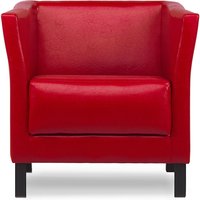 Especto Moderner Sessel aus Kunstleder, Rot - Konsimo von KONSIMO