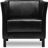 Especto Moderner Sessel aus Kunstleder, Schwarz - Konsimo von KONSIMO