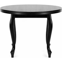 Konsimo - Esstisch Esszimmertisch Küchentisch rund 'altis', Schwarz, Furnier, Classic, 100-140x76,5 cm Konsimo - Esstisch Esszimmertisch Küchentisch rund 'altis', Schwarz, Furnier, Classic, 100-140x76,5 cm von KONSIMO