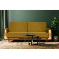 Gustavo Sofa 3-Sitzer, Gelb - Konsimo von KONSIMO