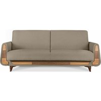 Gustavo Sofa 3-Sitzer mit Schlaffunktion, braun - Konsimo Gustavo Sofa 3-Sitzer mit Schlaffunktion, braun - Konsimo von KONSIMO