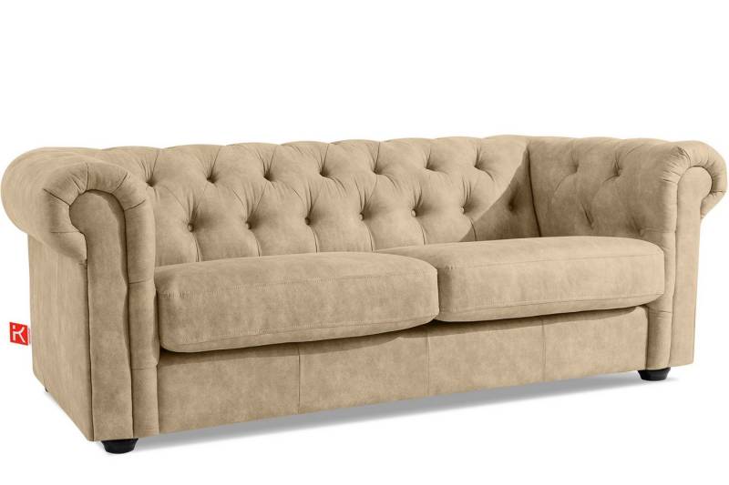 KONSIMO® Chesterfield-Sofa GRAVO 3-Sitzer Sofa, Einzelsofa, hergestellt in der EU, handgefertigte Steppung, elegante Armlehnen, Sitzkissen KONSIMO® Chesterfield-Sofa GRAVO 3-Sitzer Sofa, Einzelsofa, hergestellt in der EU, handgefertigte Steppung, elegante Armlehnen, Sitzkissen von KONSIMO®