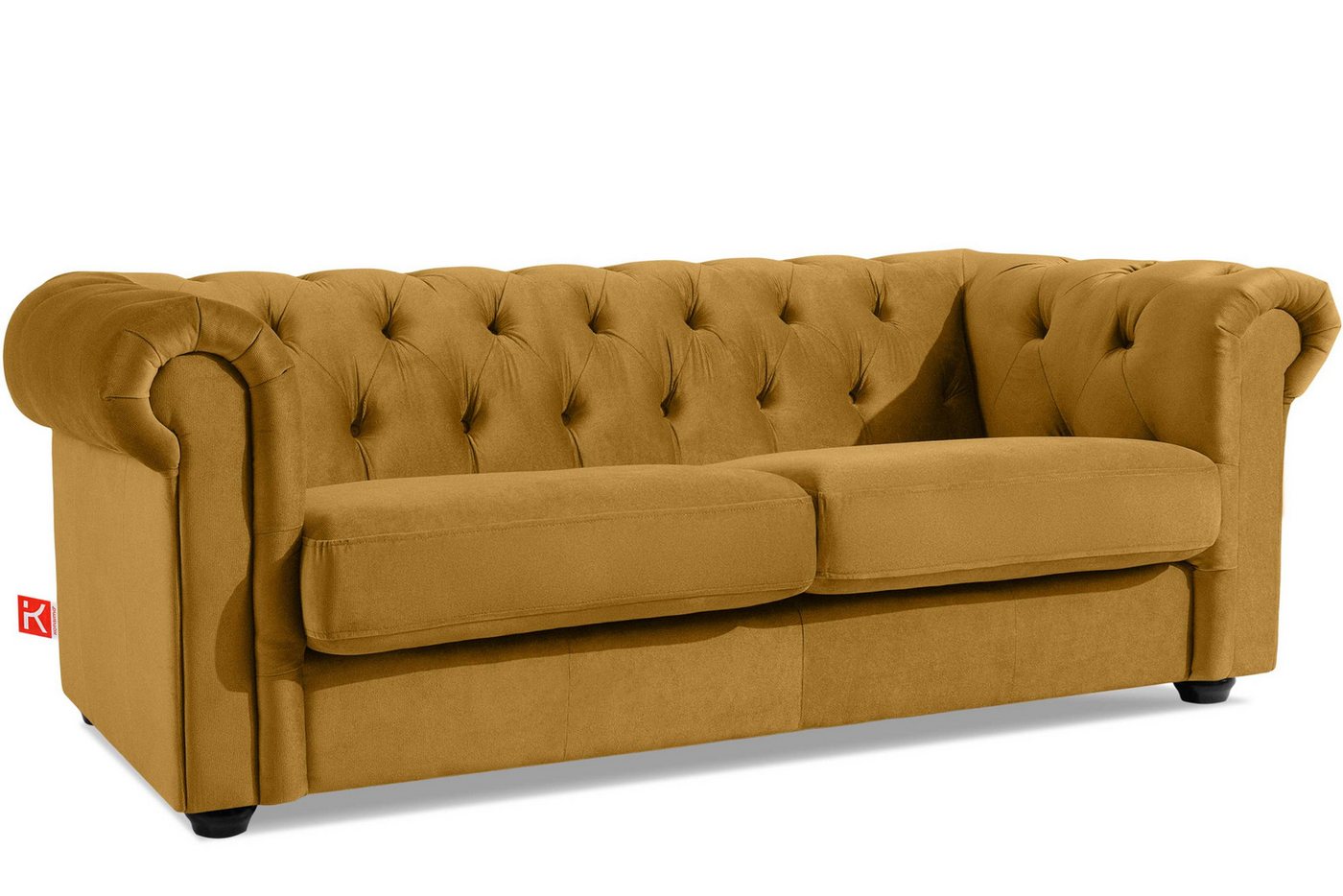 KONSIMO® Chesterfield-Sofa GRAVO 3-Sitzer Sofa, edler Knopfheftung, handgefertigte Steppung, elegante Armlehnen, hergestellt in der EU KONSIMO® Chesterfield-Sofa GRAVO 3-Sitzer Sofa, edler Knopfheftung, handgefertigte Steppung, elegante Armlehnen, hergestellt in der EU von KONSIMO®