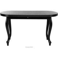 KONSIMO Esstisch Esszimmertisch oval ALTIS, Schwarz, Furnier, Classic, 160-200x76,5x90 cm von KONSIMO