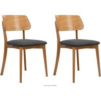 KONSIMO Esszimmerstühle 2 St VINIS Gestell aus Massivholz, Graphit, Stoff/Holz, Modern, 47x80,5x45 cm KONSIMO Esszimmerstühle 2 St VINIS Gestell aus Massivholz, Graphit, Stoff/Holz, Modern, 47x80,5x45 cm von KONSIMO