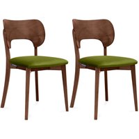 KONSIMO Esszimmerstühle LYCO 2 St Gestell aus Massivholz, Olive, Stoff/Holz, Scandinavian, 47x80,5x45 cm KONSIMO Esszimmerstühle LYCO 2 St Gestell aus Massivholz, Olive, Stoff/Holz, Scandinavian, 47x80,5x45 cm von KONSIMO