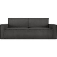 KONSIMO NAPI Schlafsofa in Pet Friendly Cord-Stoff, grau von KONSIMO