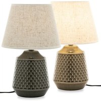 KONSIMO SOPI 2er Set Tischlampen, Beige/Marine von KONSIMO