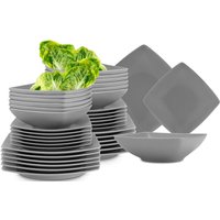 KONSIMO Tafelservice EPIRI (36-tlg.) Grau Keramik Asian 25x21x17cm von KONSIMO