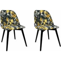 Konsimo - bakeri Esszimmerstuhle (2-tlg), schwarz / gelb von KONSIMO